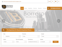 Tablet Screenshot of borreropropiedades.com